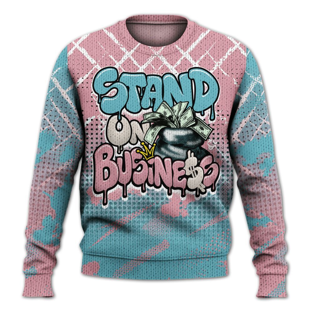 Knitted Sweater To Match Doernbecher 6s - Halftone Stand Business Dripping