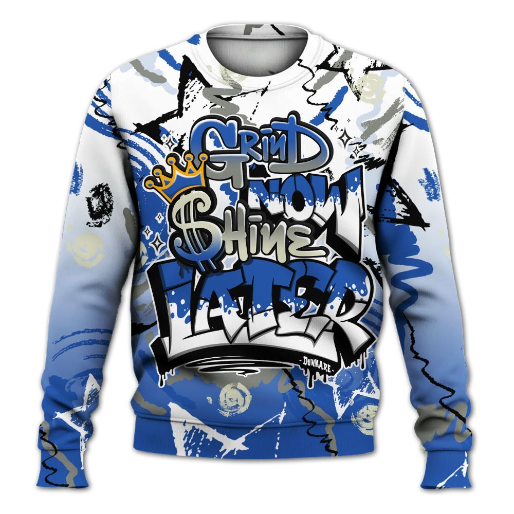 Sweatshirt To Match Lucky Shorts 3s - Grind Shine Later Drip All Over Print