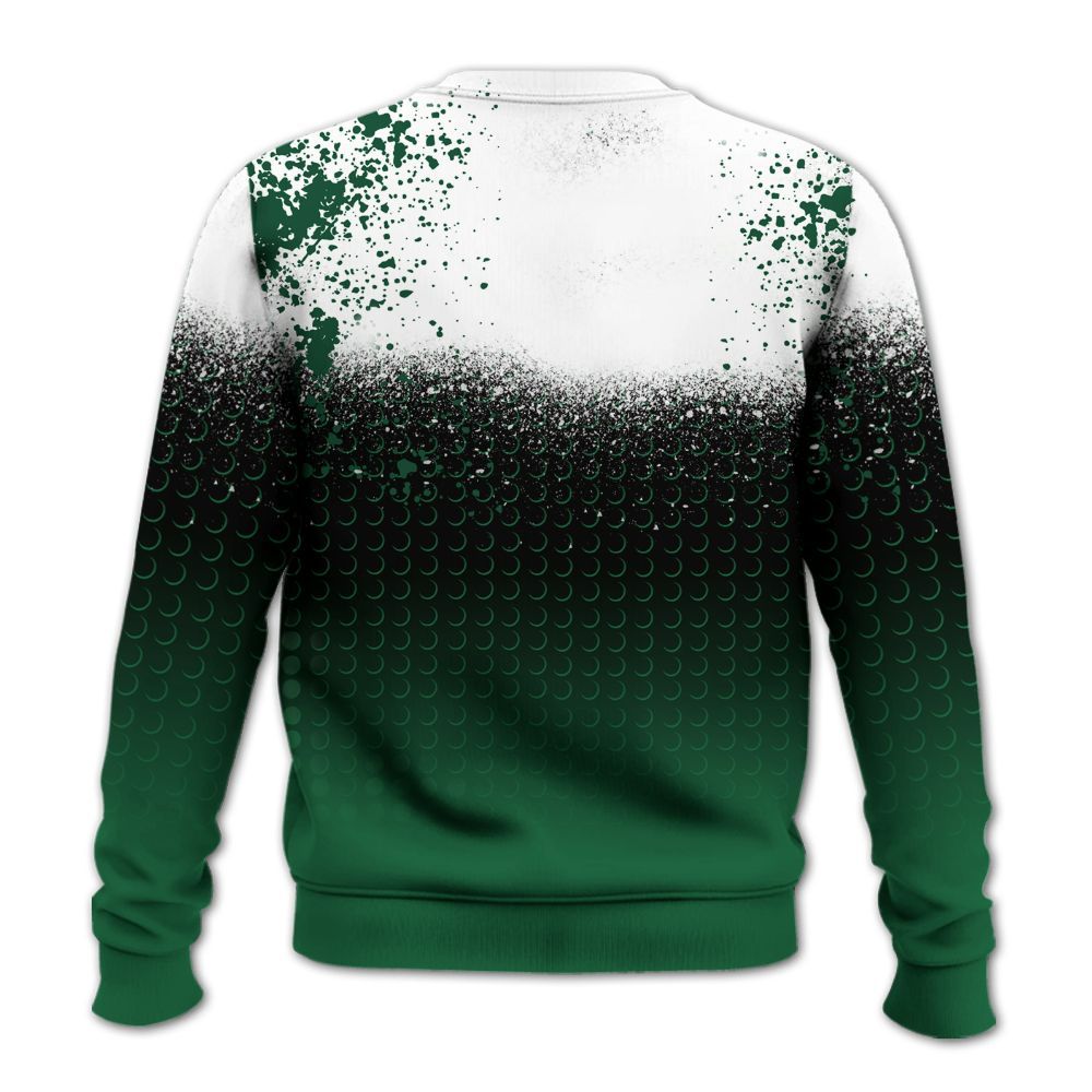 Sweatshirt To Match High Gorge Green 1s - Halftone Time Is Money All Over Print
