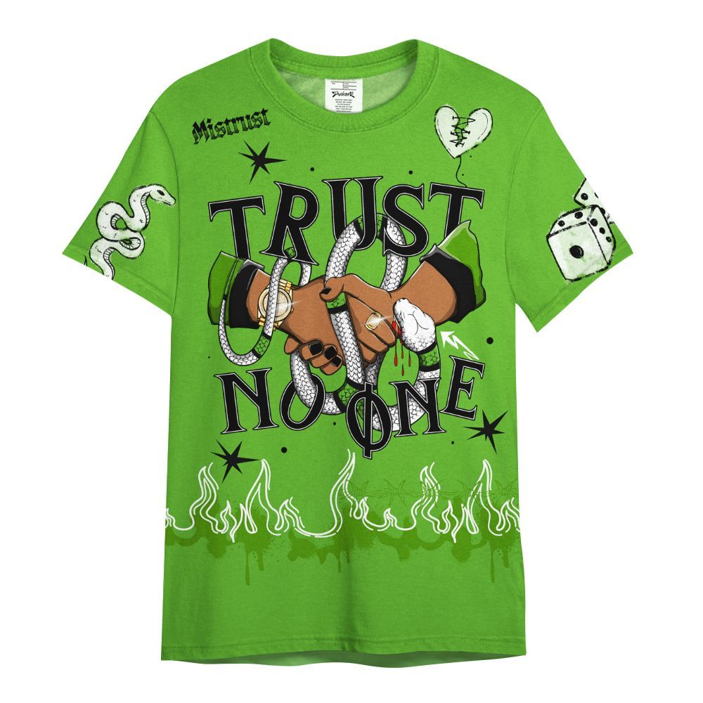 Shirt To Match Air Foamposite One Volt - Trust No One Snake-Bite Doodle Crayon All Over Print