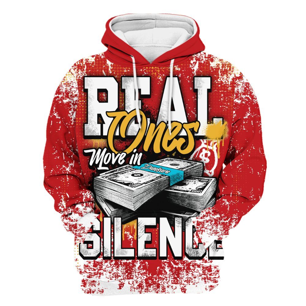 Hoodie To Match Dunk Low Fruity Pebbles - Move In Silence Money Street Retro All Over Print