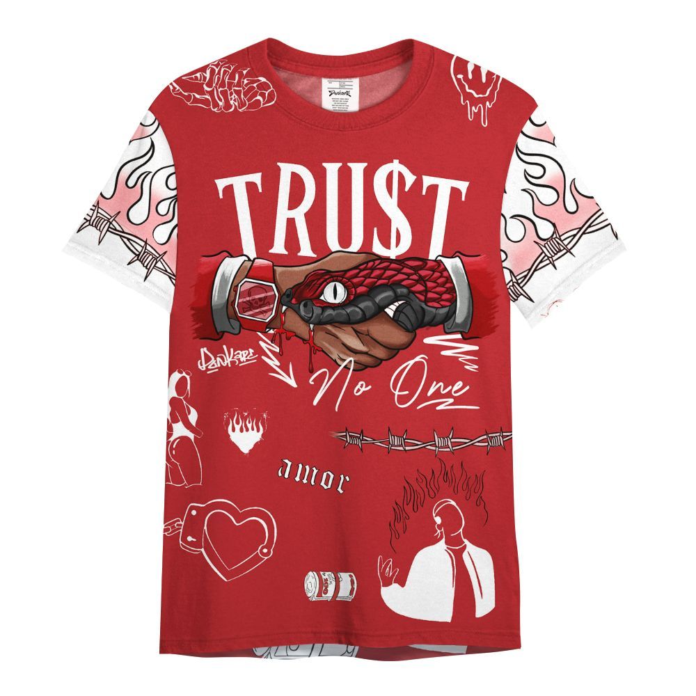 Shirt To Match Retro Cherry 12s - Snake Trust No One All Over Print