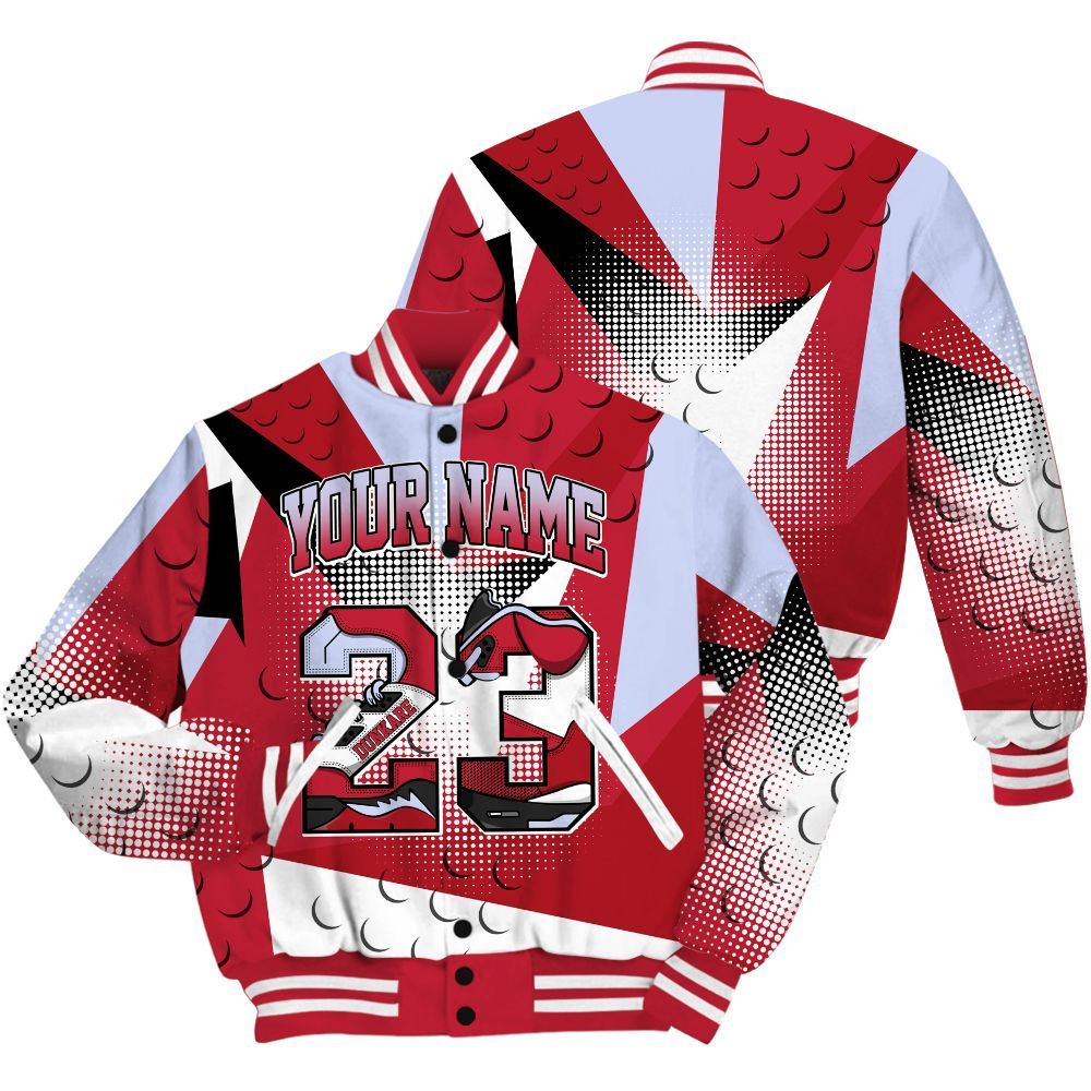 Varsity Jacket To Match Toro Bravo 6s Shirt, Poly Custom Name Number 23 5s All Over Print