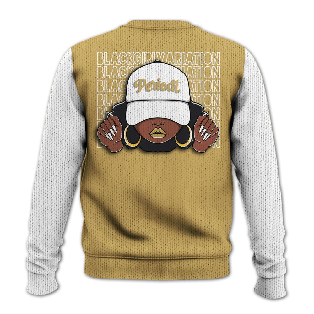 Knitted Sweater To Match Craft Paris 6s, Custom Name Black Girl