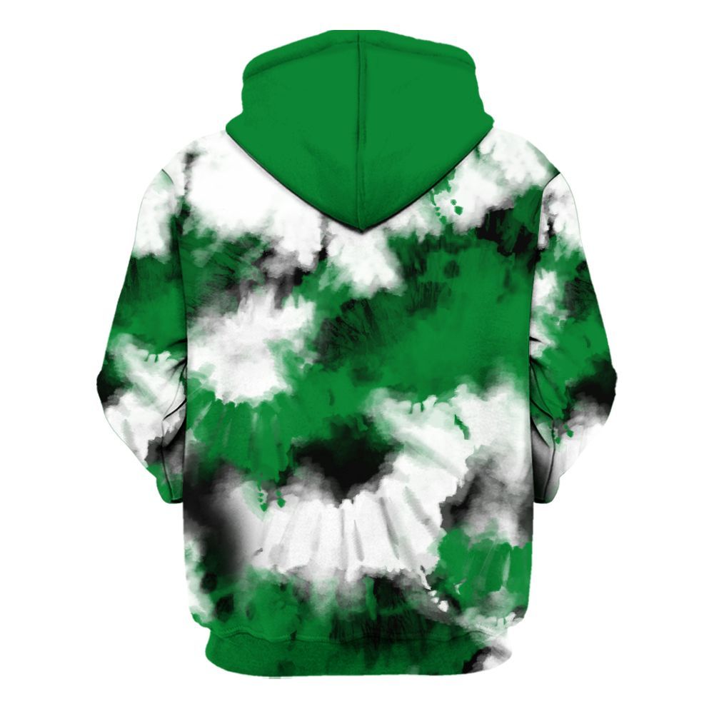 Hoodie To Match Lucky Green 1s - Tie Dye FK Around Find Out All Over Print