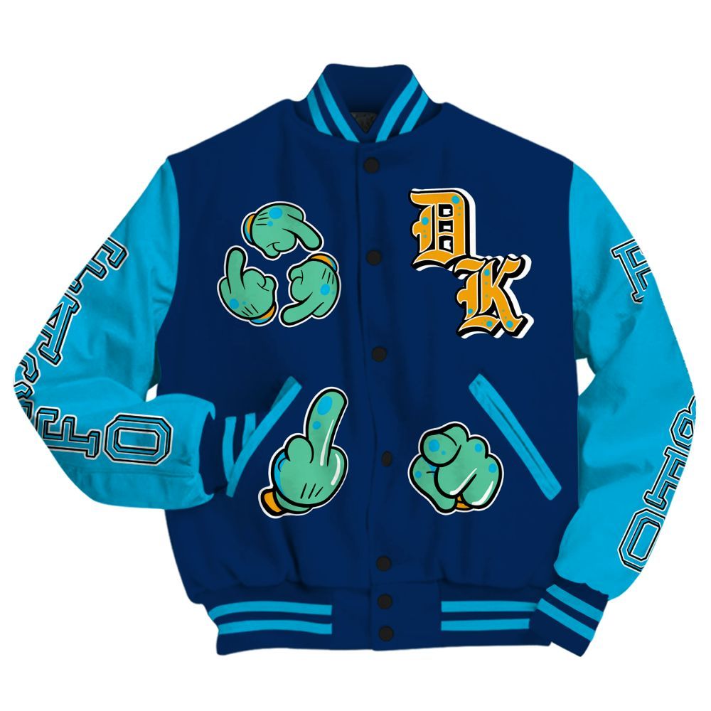 Varsity Jacket To Match Dunk Low GS Electric Algae - F Around Find Out Graphic All Over Print
