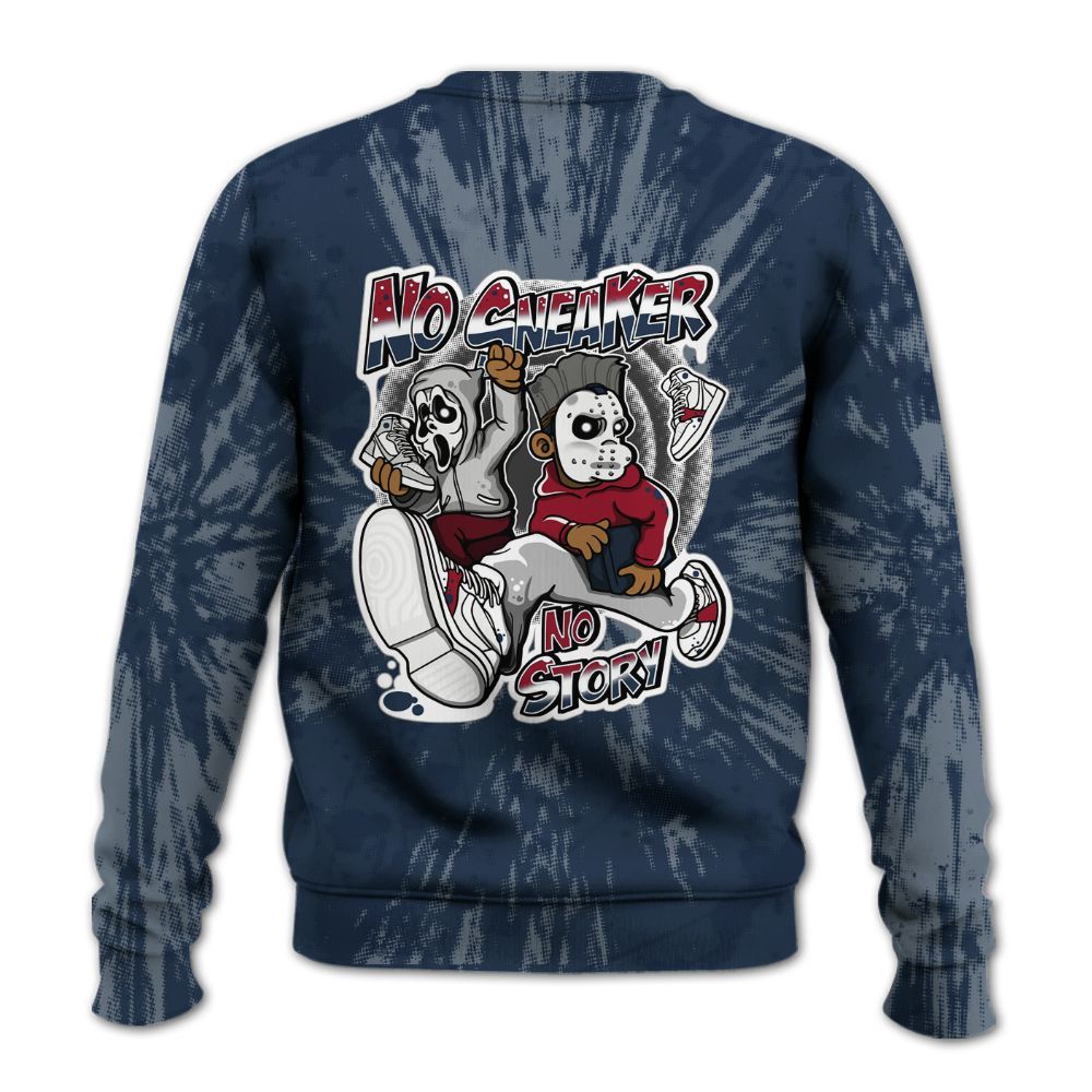 Sweatshirt To Match White Midnight Navy 6s - Sneakers Make Story Graphic Luxury All Over Print