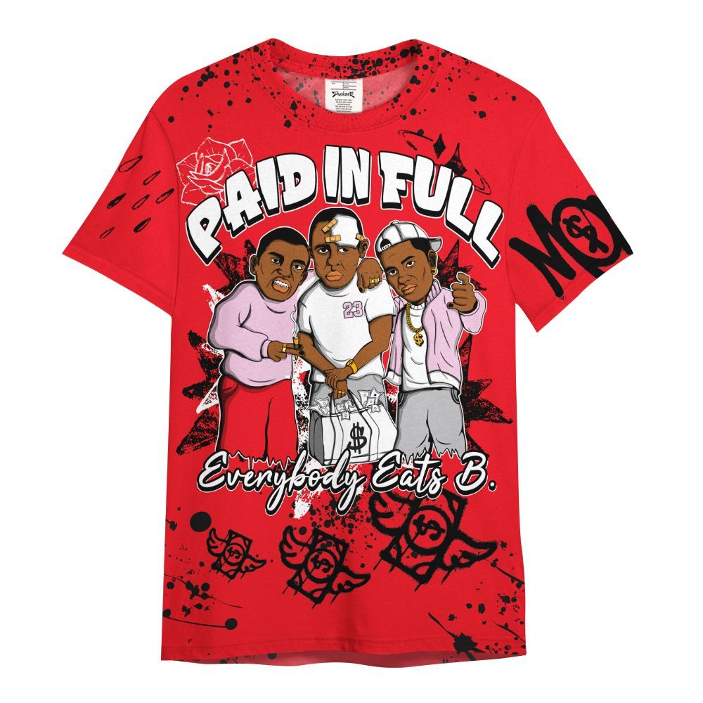 Shirt To Match Zoom Vomero 5 Valentine's Day 2025 - Everybody Paid In Full Crayon All Over Print