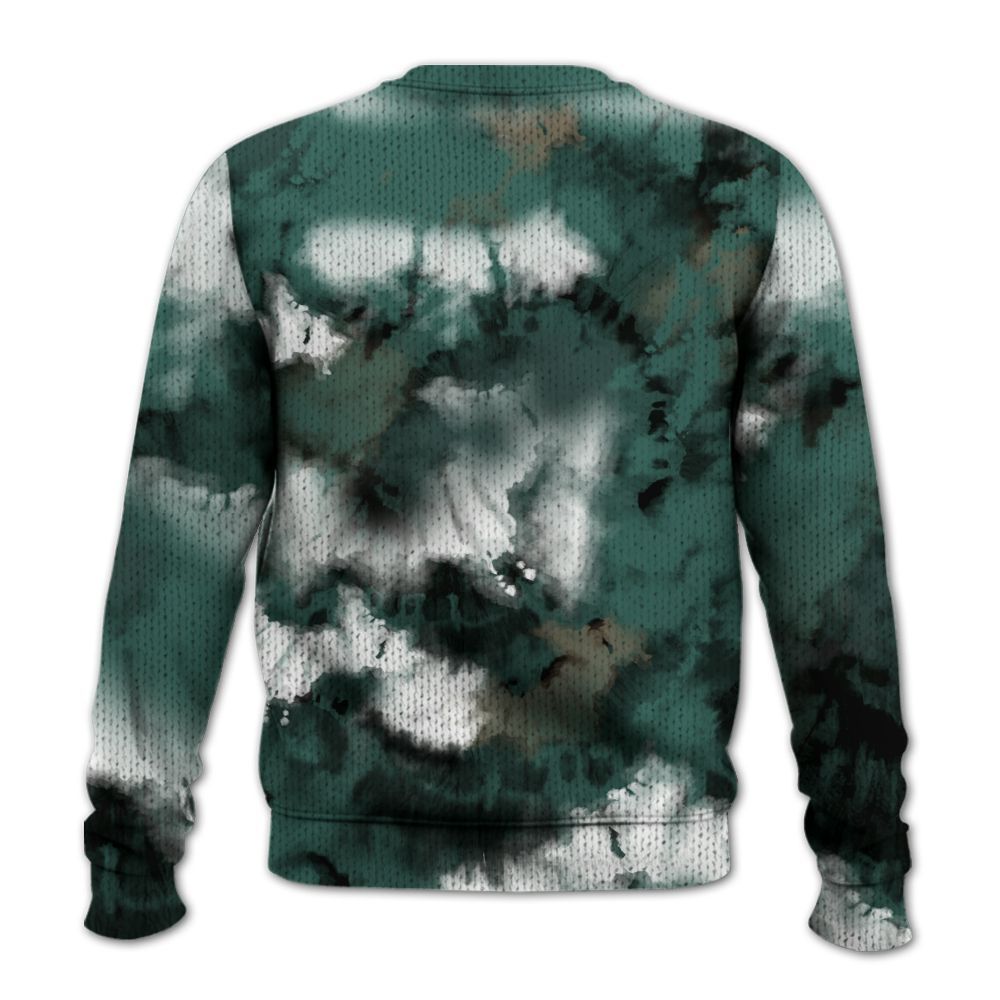 Knitted Sweater To Match Low OG Oxidized Green 1s - SNEAKER Girl Money Drip Tie Dye