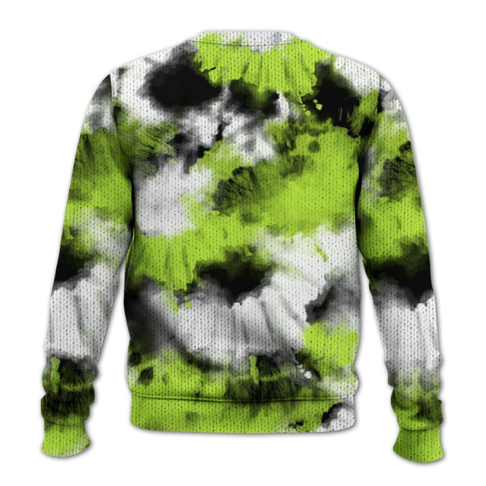 Knitted Sweater To Match Air Force 1 Low Dance Volt - Tie Dye FK Around Find Out