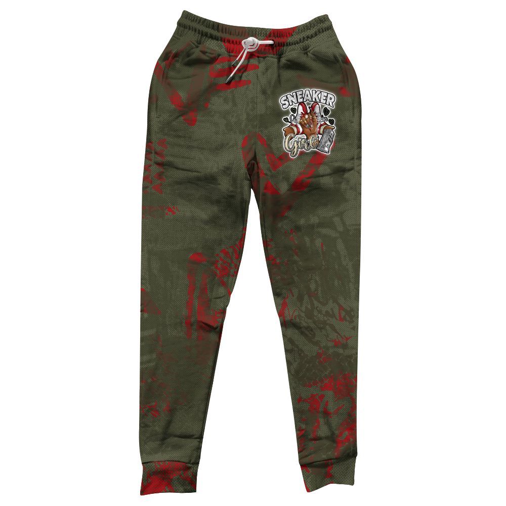 Sweatpant To Match Travis Scott Low OG Medium Olive 1s - Sneakerz Girlz All Over Print