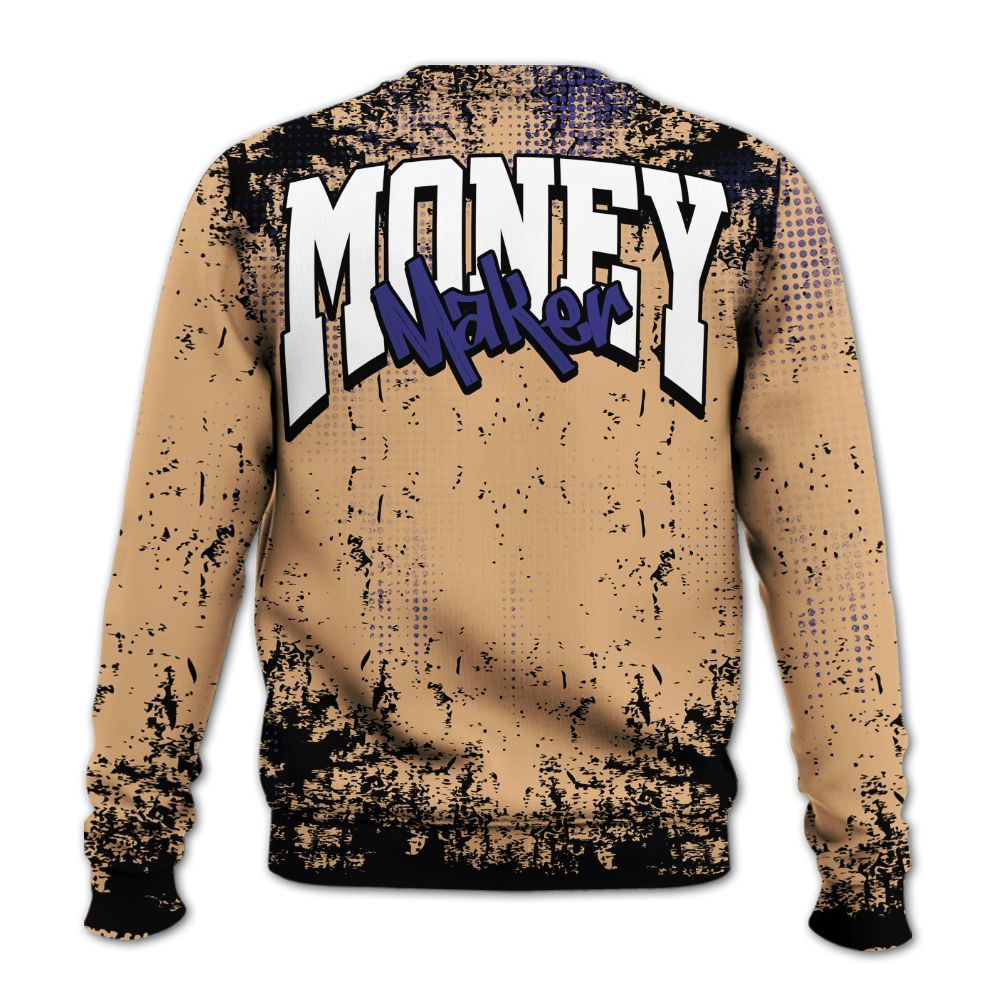 Sweatshirt To Match SE Afrobeats 7s - Move In Silence Money Street Retro All Over Print