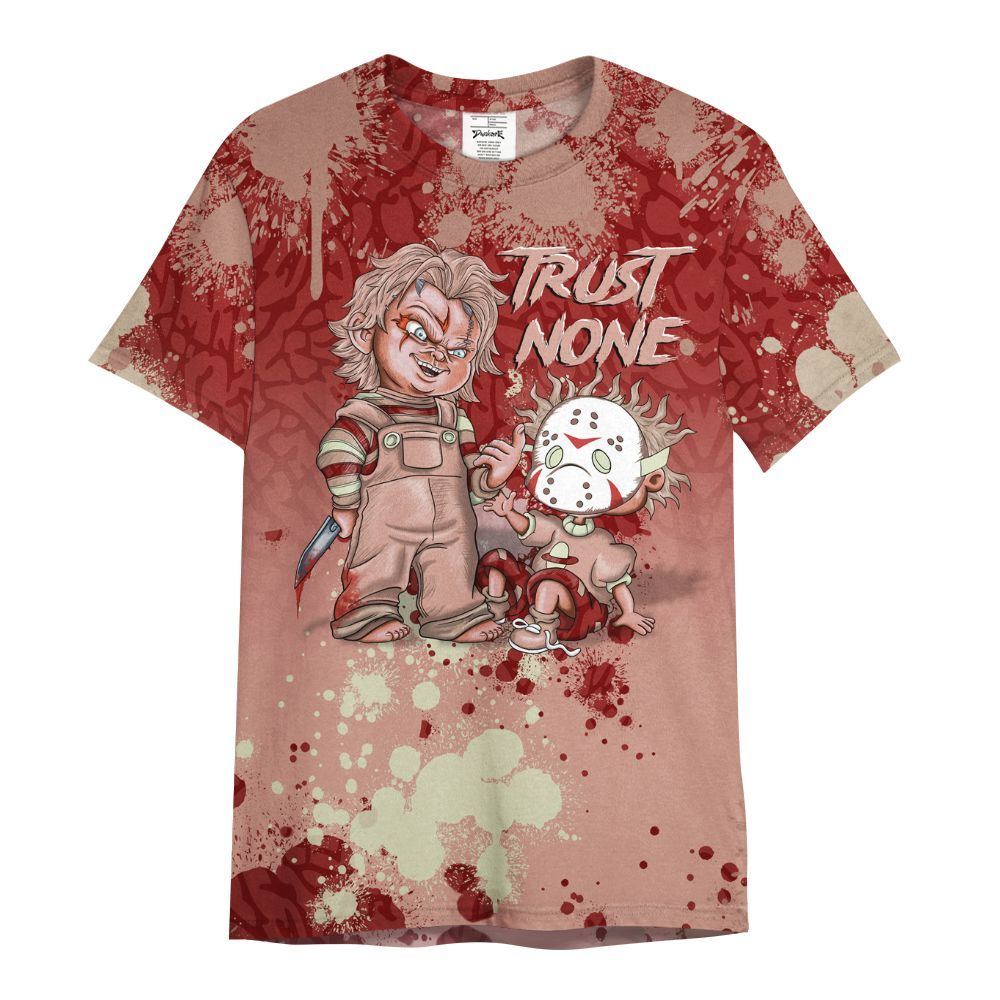 Shirt To Match Valentines Day 3s - Trust No One Scary All Over Print
