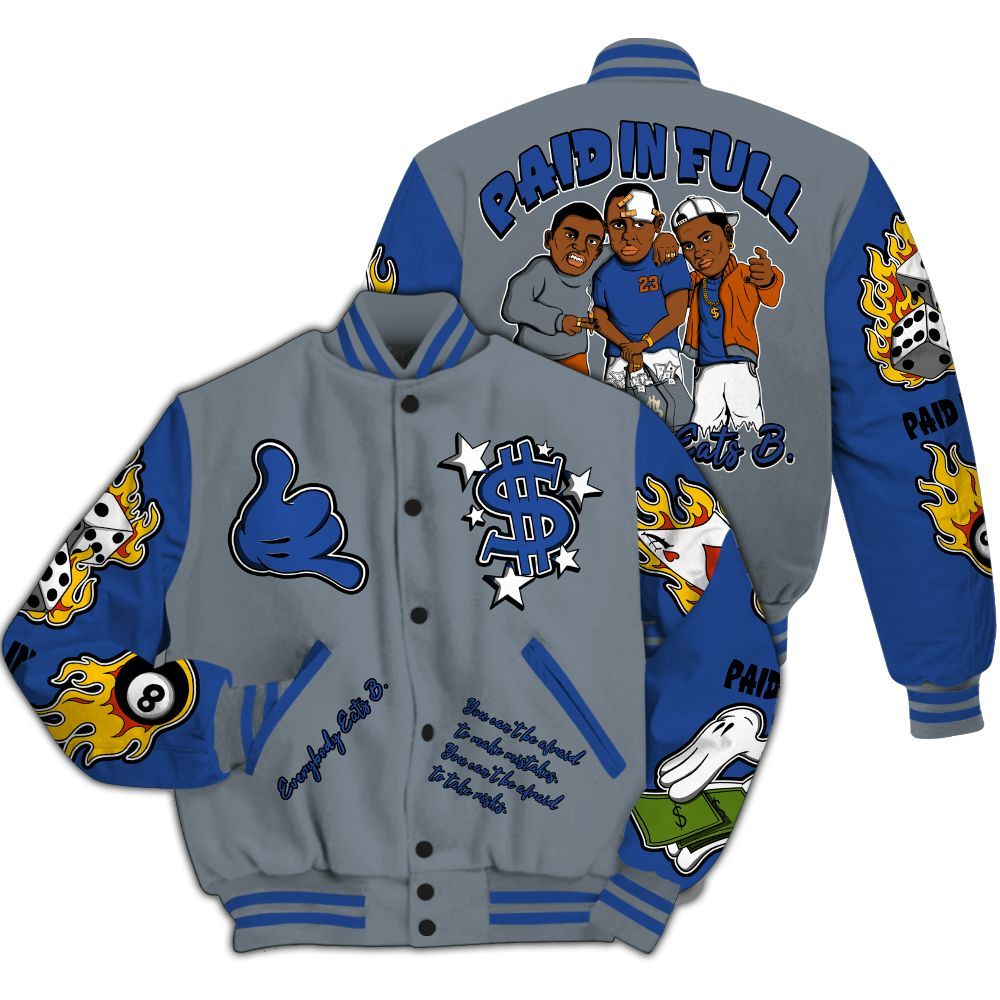Varsity Jacket To Match RS-X GS League - Everybody Paid In Full Graphic All Over Print