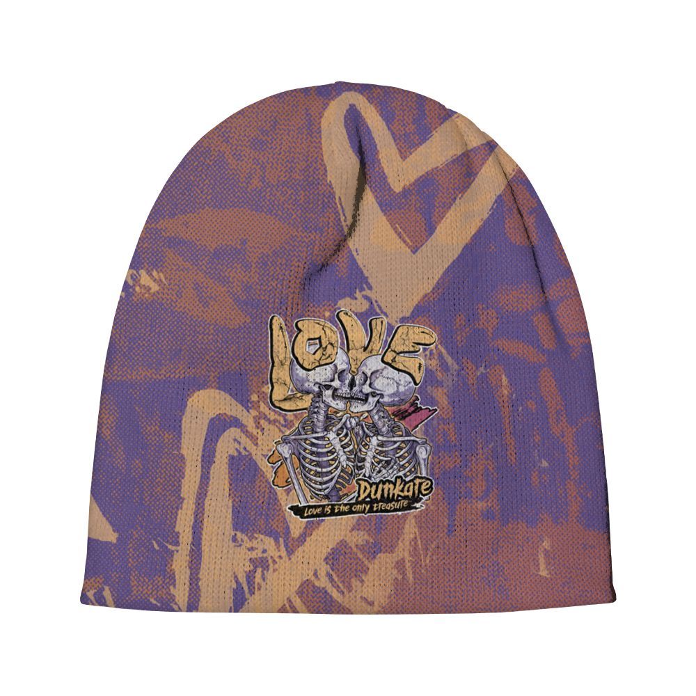 Dunkare Book Sunset 1s Hat - Skull Love Beanie Hat