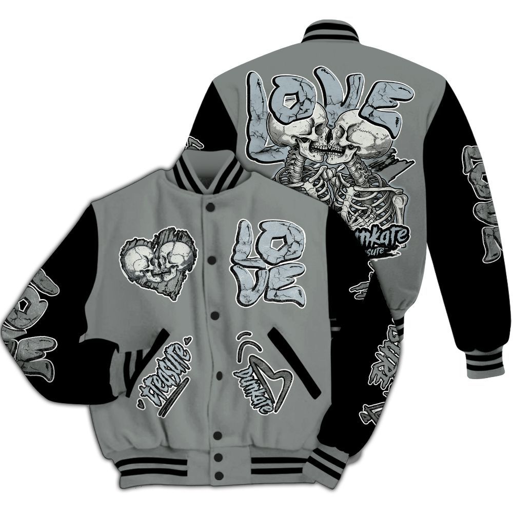 Varsity Jacket To Match Retro Georgetown 6s - Skull Love All Over Print