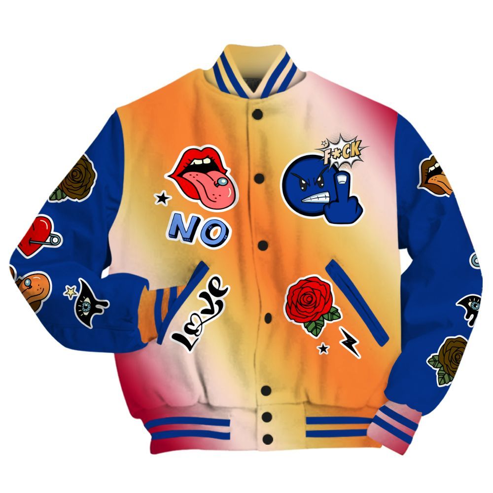 Varsity Jacket To Match Air Griffey Max Los Angeles 1s - FK Around Find Out All Over Print