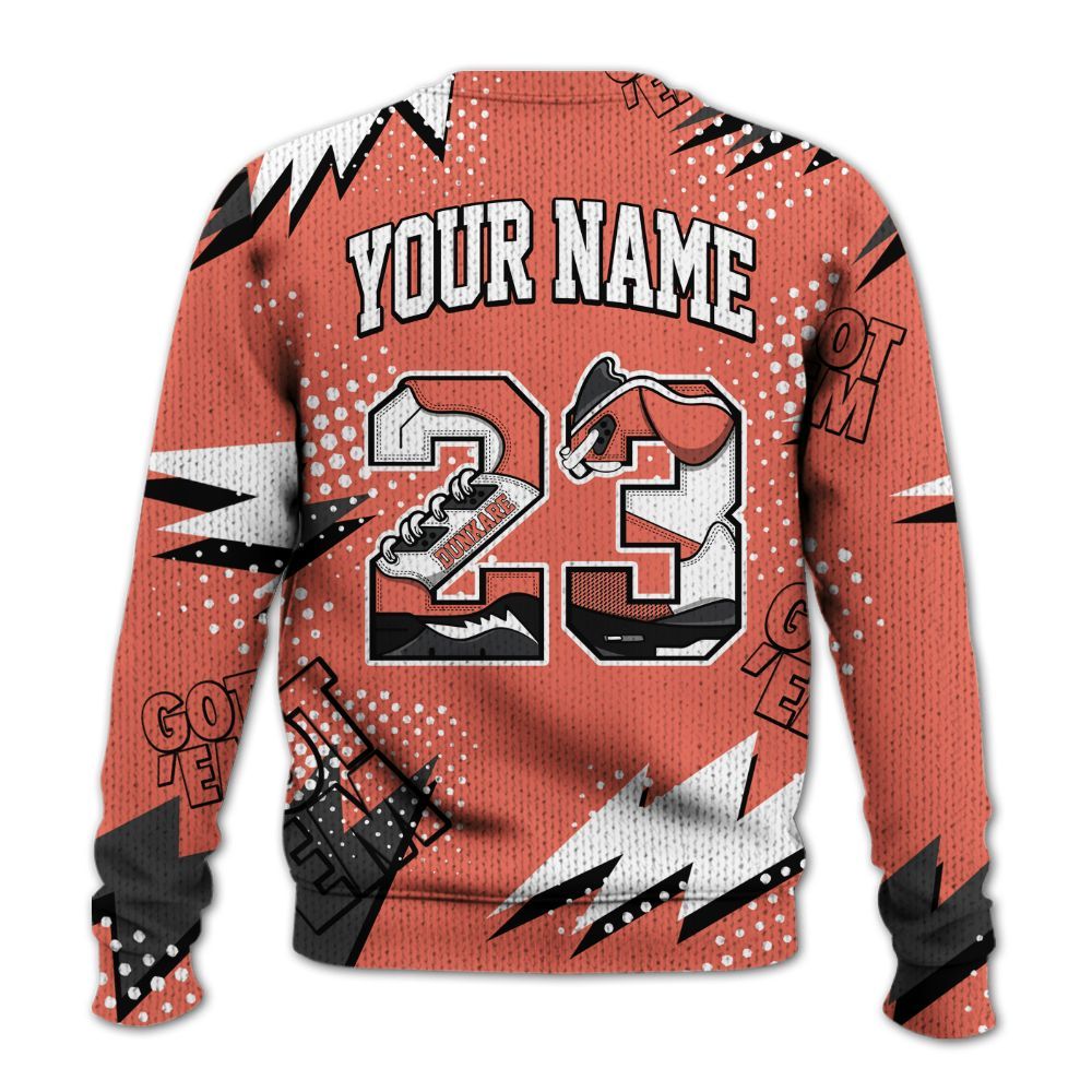 Knitted Sweater To Match Low OG PSG 1s - Custom Name Number 23 5s