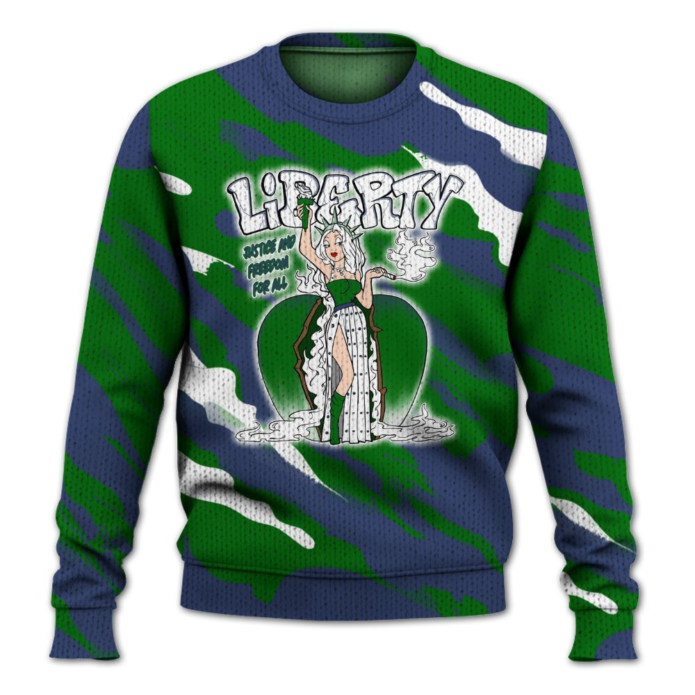 Knitted Sweater To Match Midnight Navy 13s - Midwest Cartoon Colored