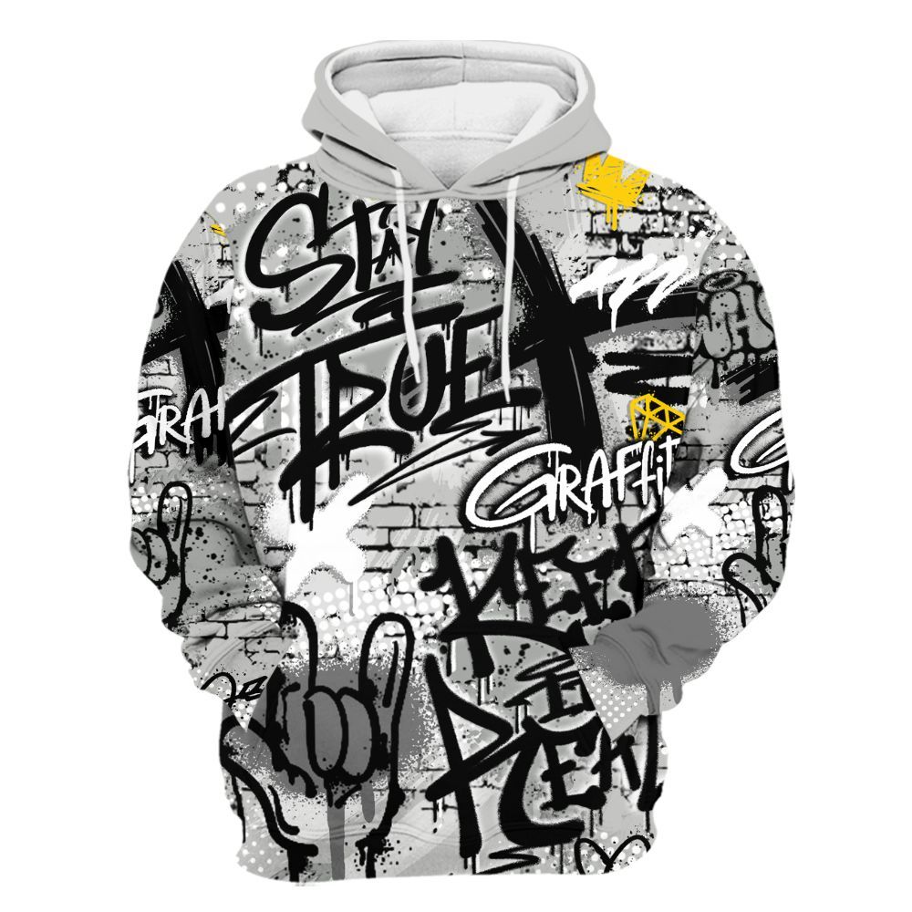 Hoodie To Match Retro White Oreo 4s - True It Real Graffiti Streetwear All Over Print