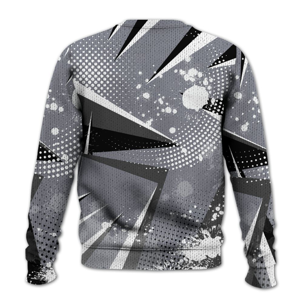 Knitted Sweater To Match Retro Black Flint 13s - Poly Trust No One Dripping