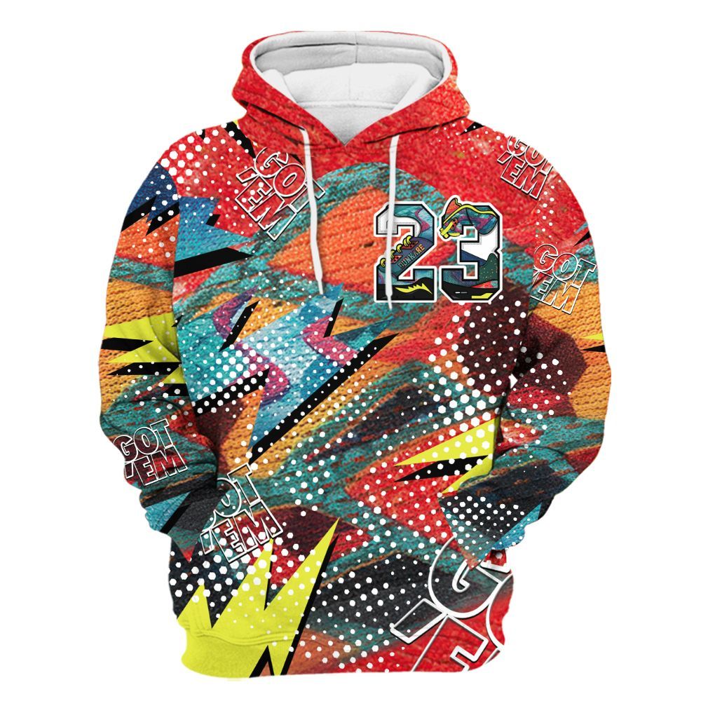Hoodie To Match Kobe 8 What The - Custom Name Number 23 5s All Over Print