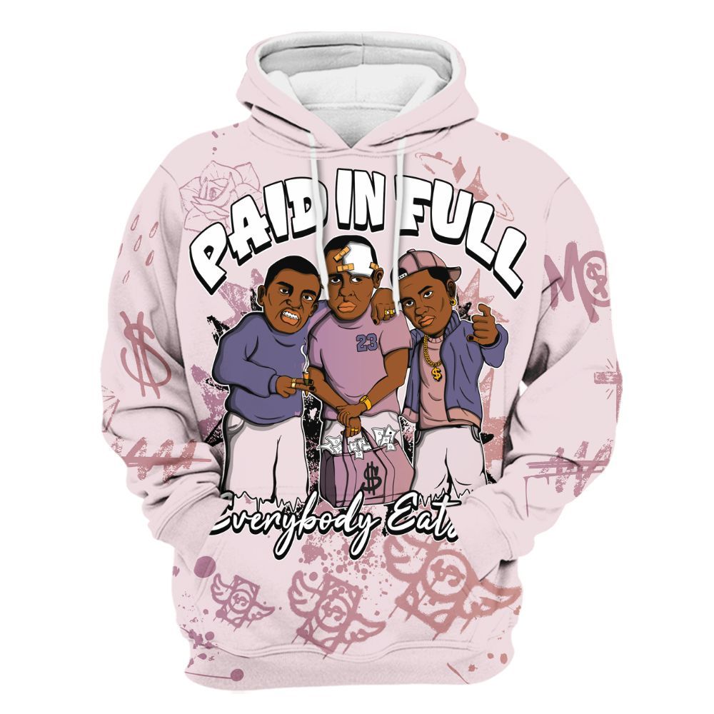 Hoodie To Match Book Sunrise 1s - Everybody Paid In Full Crayon All Over Print