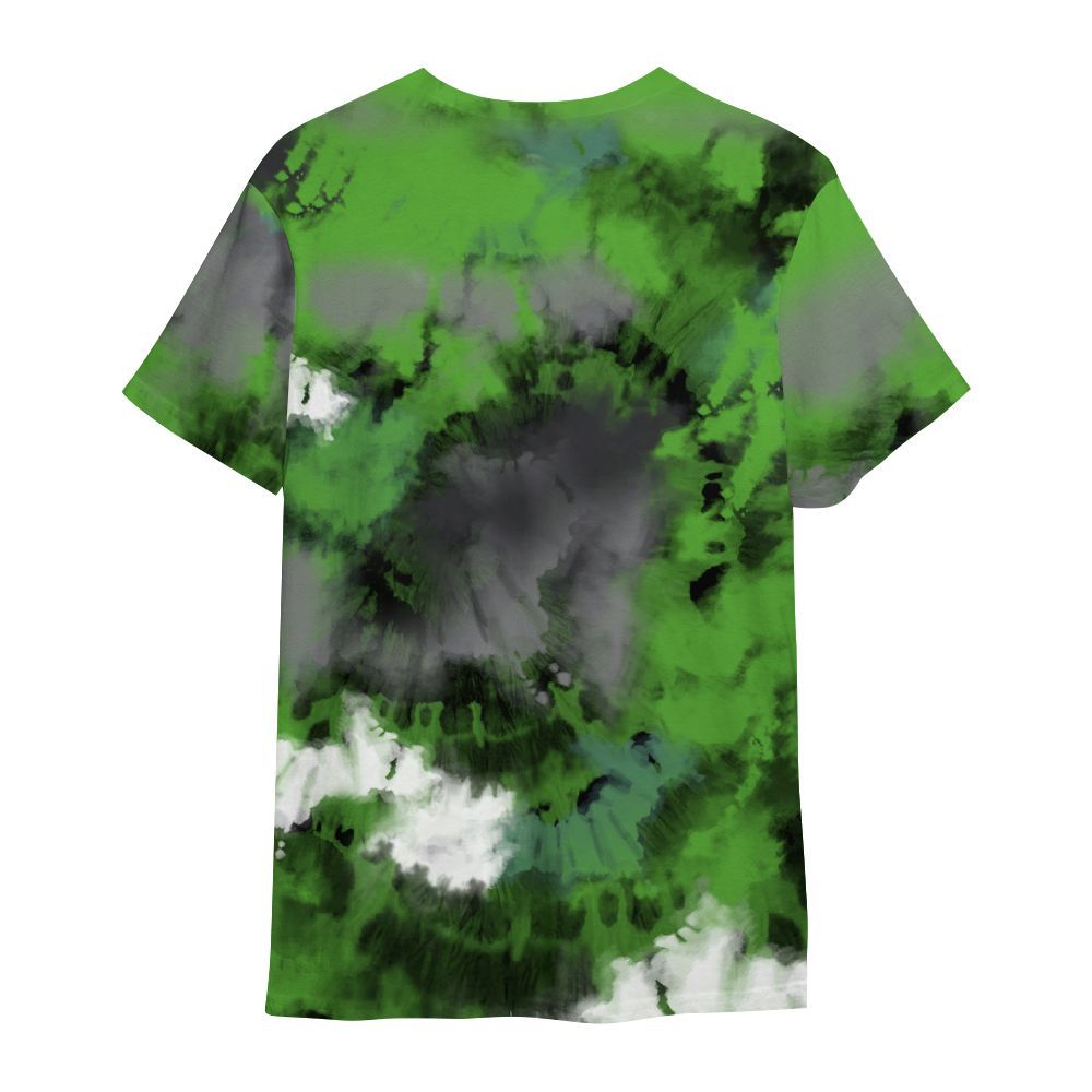 Shirt To Match Retro Green Bean 5s - God Blessed Tie Dye All Over Print