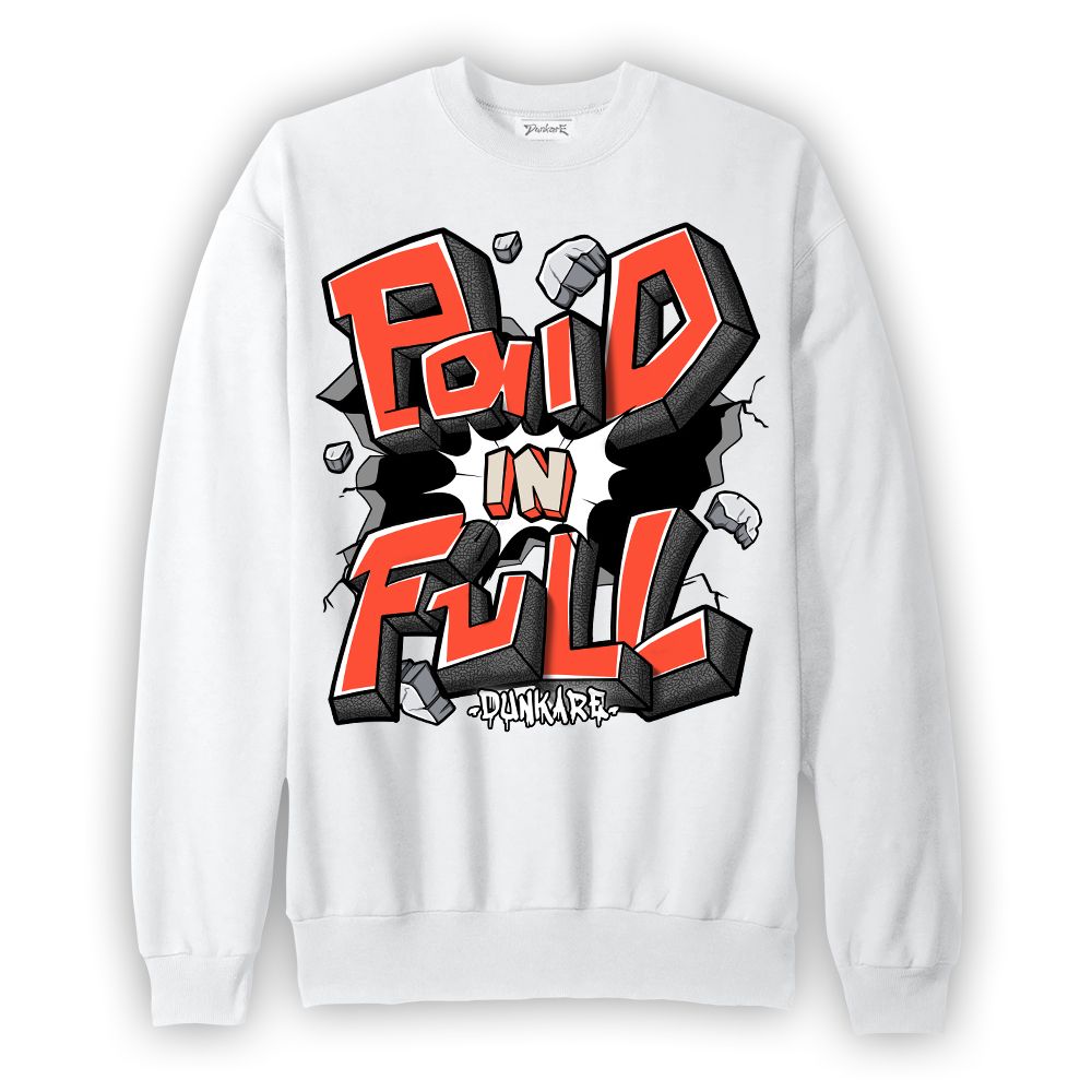 Sweatshirt To match Georgia Peach 3s Sweatshirt - Paid In Full Graphic 0205 NMP