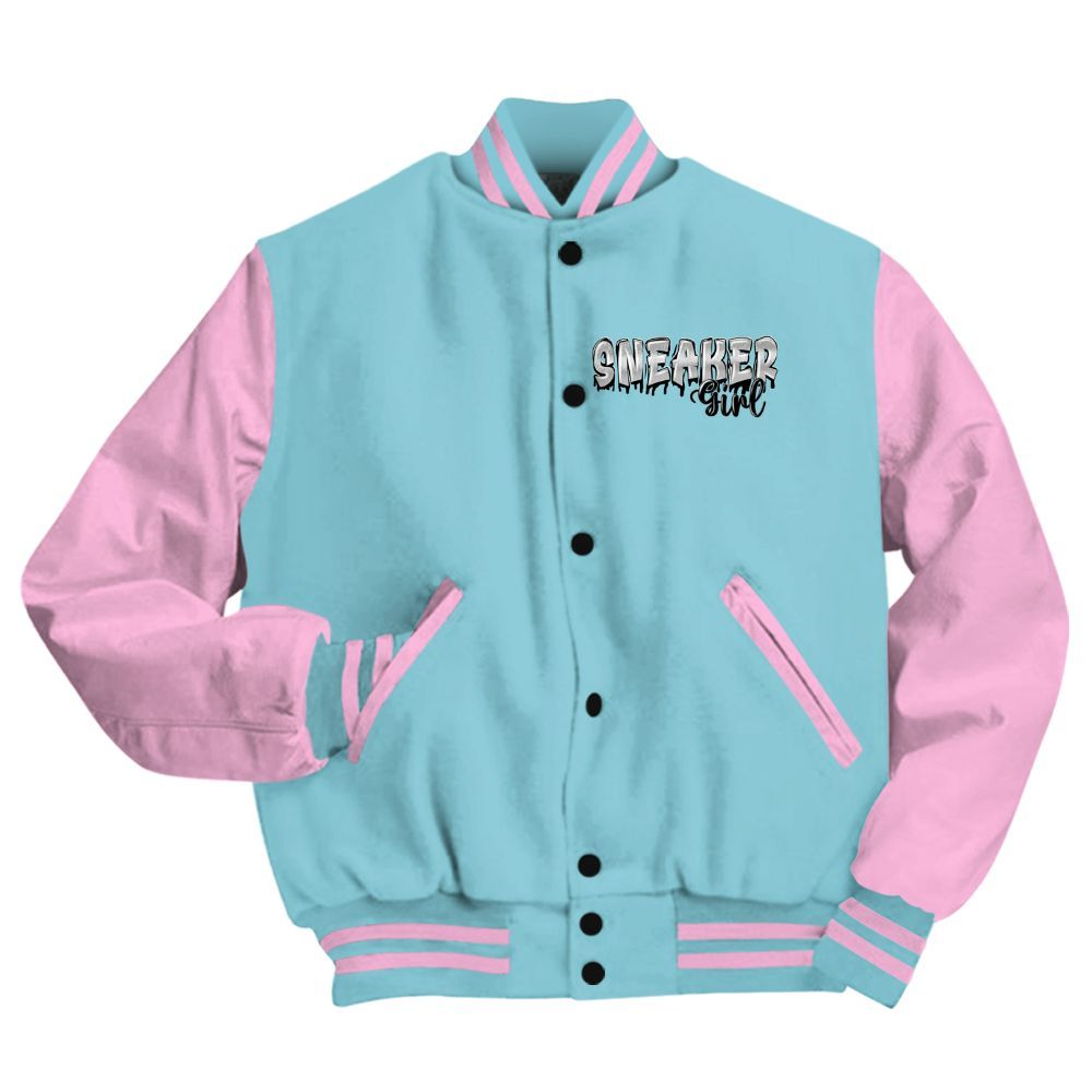 Varsity Jacket To Match SB Dunk Low Visty - Custom Name Sneaker Girl Money All Over Print