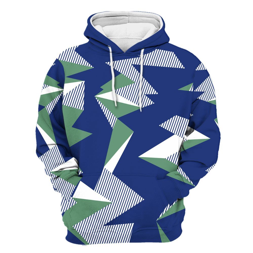 Hoodie To Match Dunk Low Tennis Classic - Geometric Camouflage Pattern All Over Print