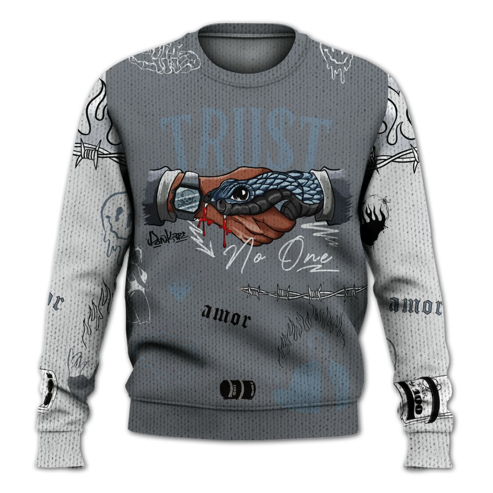 Knitted Sweater To Match Air Max DN Silver Bullet - Snake Trust No One