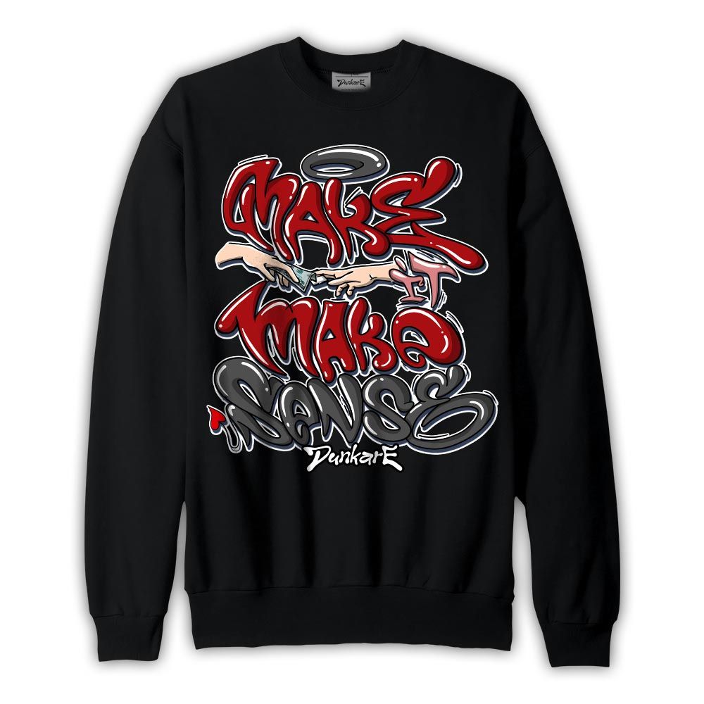 Sweatshirt To match Red Taxi 12s Sweatshirt - Make It Make Sense Graffiti Graphic 2304 NMP