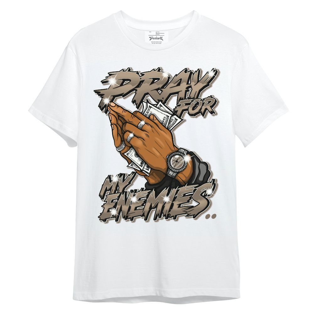 Shirt To Match Low OG Dark Mocha 1s - Prayed For Enemies Graphic Unisex Shirt