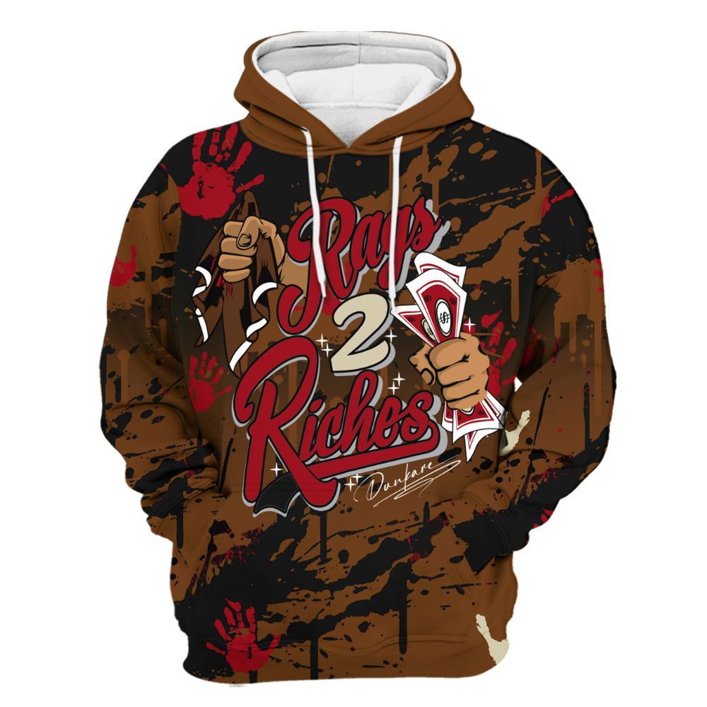 Hoodie To Match Archaeo Brown 5s - Rag 2 Riches All Over Print