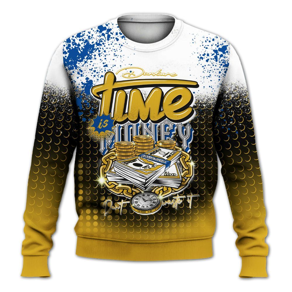 Sweatshirt To Match High Laney 1s - Halftone Time Is Money All Over Print