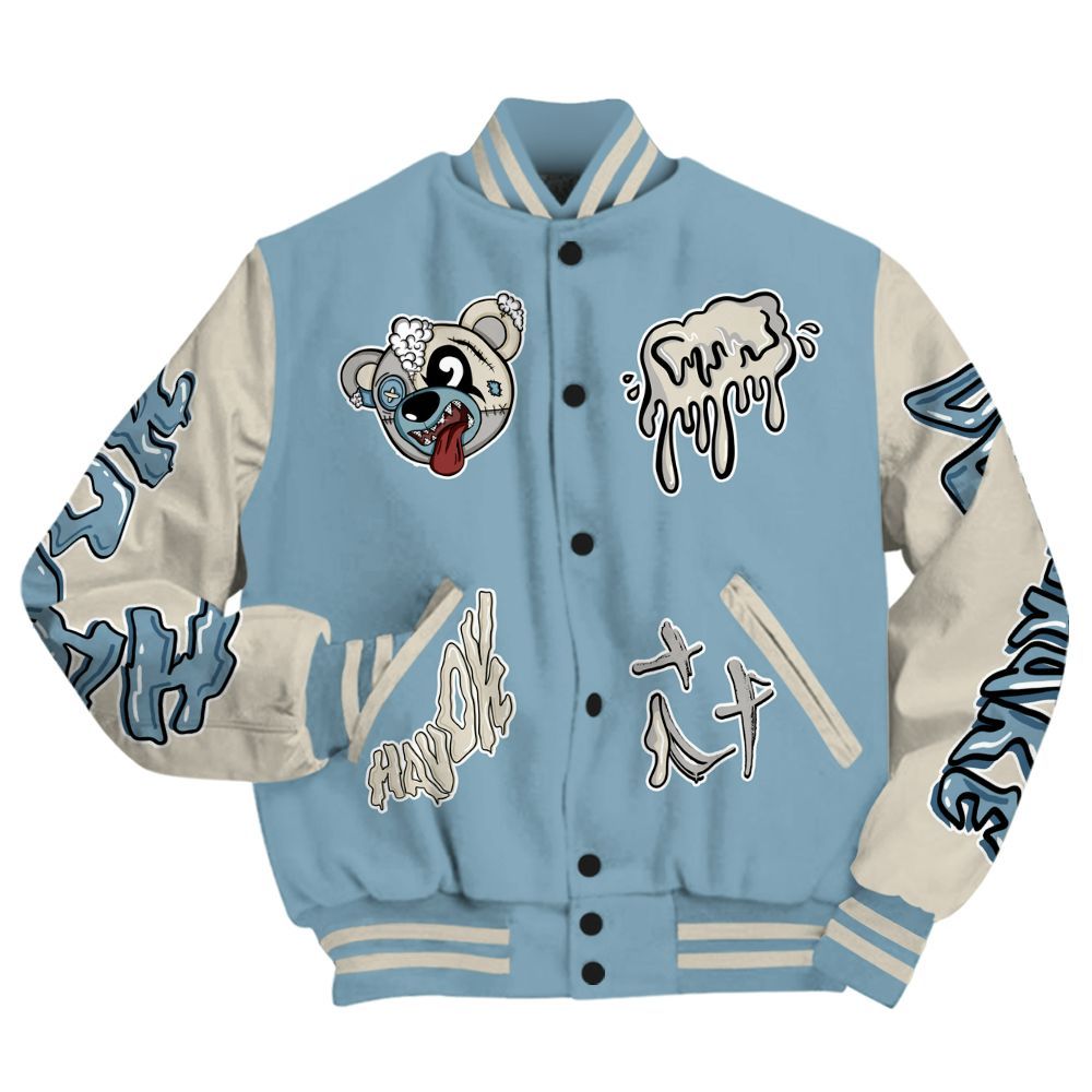 Varsity Jacket To Match Retro SoleFly 13s - Havok Bear All Over Print