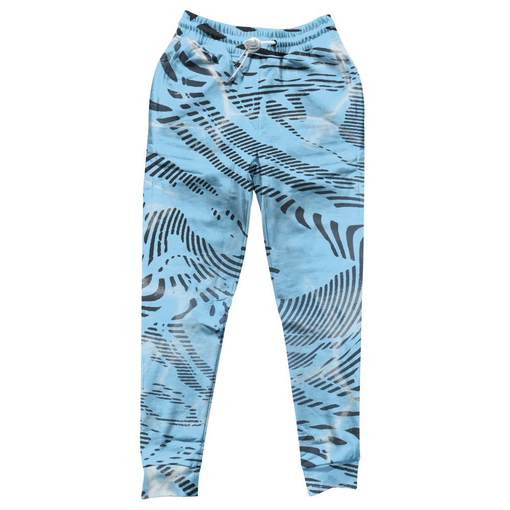Sweatpant To Match Legend Blue 11s - Fume All Over Print