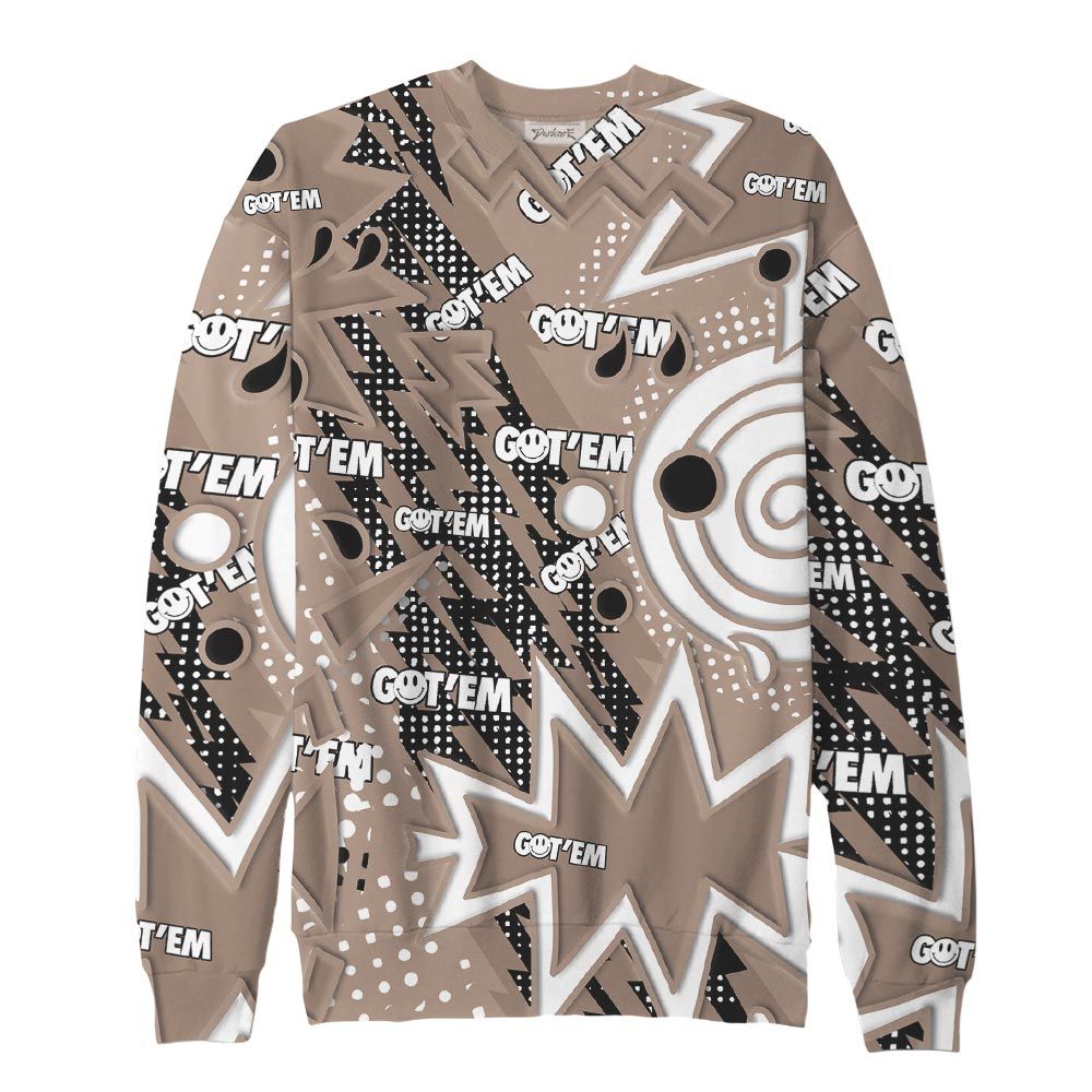 Sweatshirt To Match, OG Latte 1s Sweatshirt, Retro Vintage 90s Sweatshirt Outfit 903 NCT