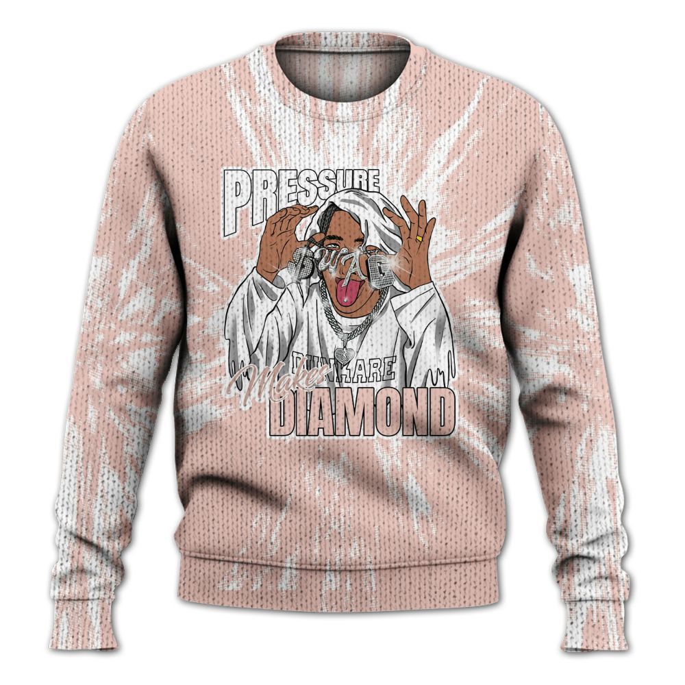 Knitted Sweater To Match Low Legend Pink 11s - Pressures Makes Knitted Sweater To Match Lux