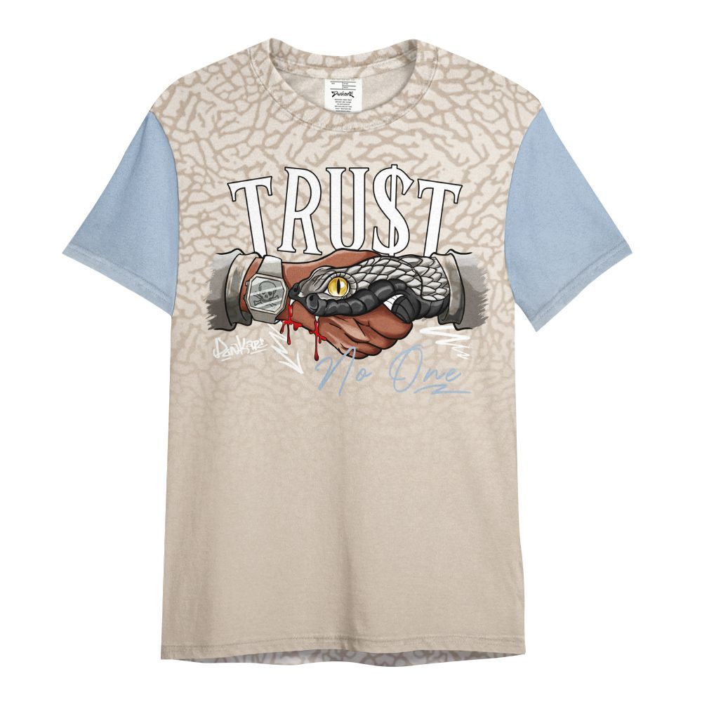 Shirt To Match Desert Sand 3s - Snake Trust No One Drip All Over Print