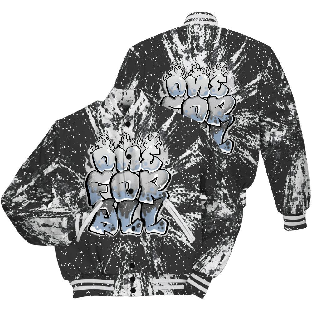 Varsity Jacket To Match Reverse Black White 6s Shirt - Ones For All Graphic Luxury All Over Print