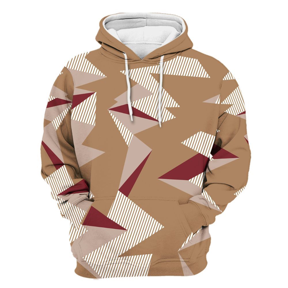 Hoodie To Match Kobe 4 Gold Medal - Geometric Camouflage Pattern All Over Print