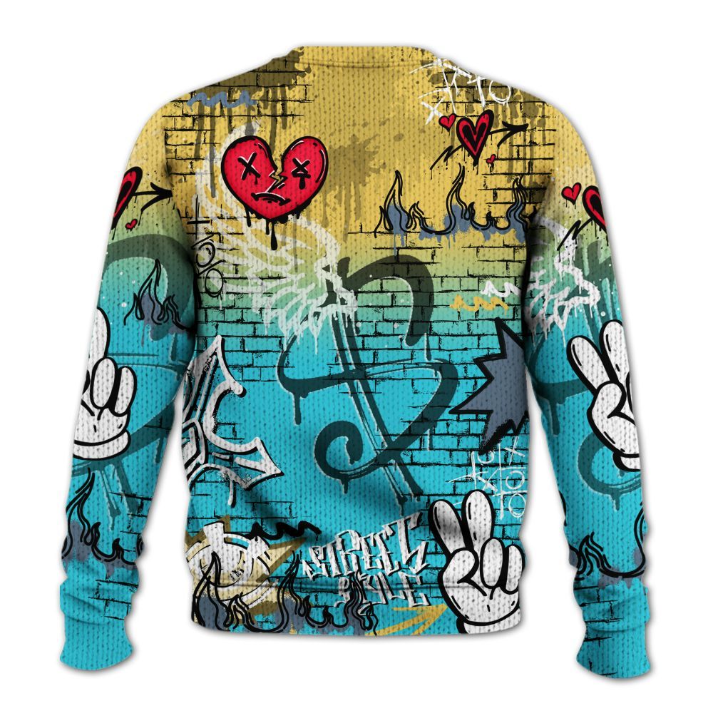 Sweater To Match Retro Gamma Blue 11s - Been Dif2erent Drip Graffiti Graphic