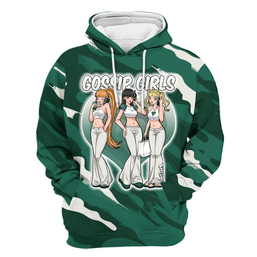 Hoodie To Match Oxidized Green 4s - Gossip'Girls All Over Print