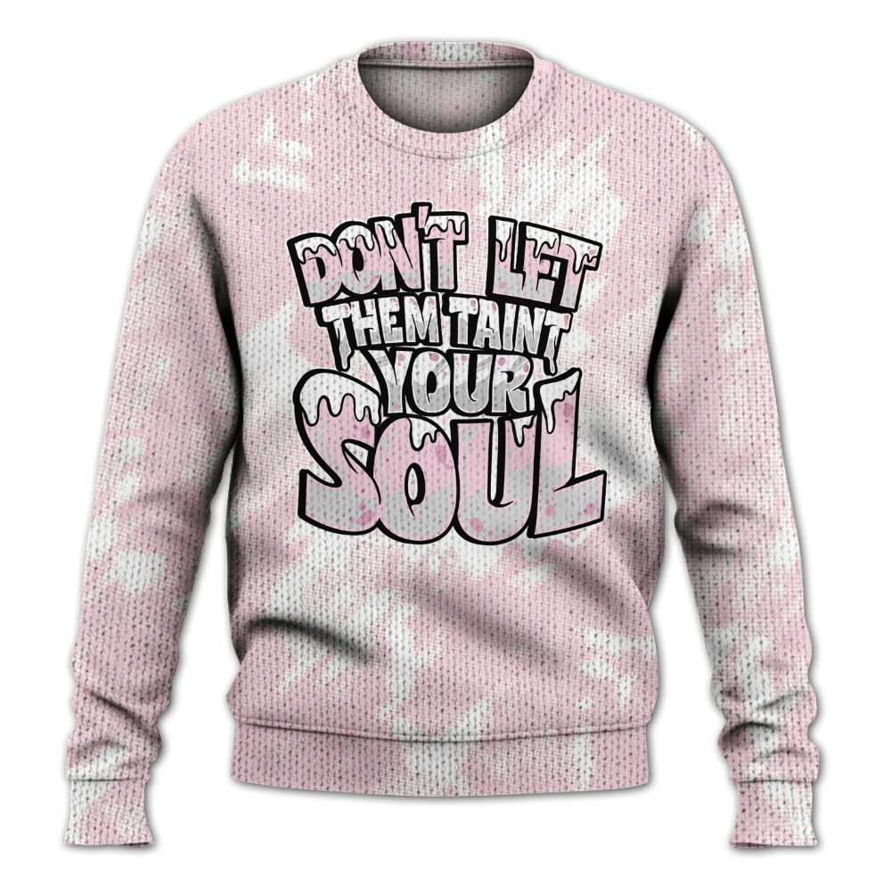 Knitted Sweater To Match Orchid 4s - Never Taint Your Soul Shirt Unisex Oufit