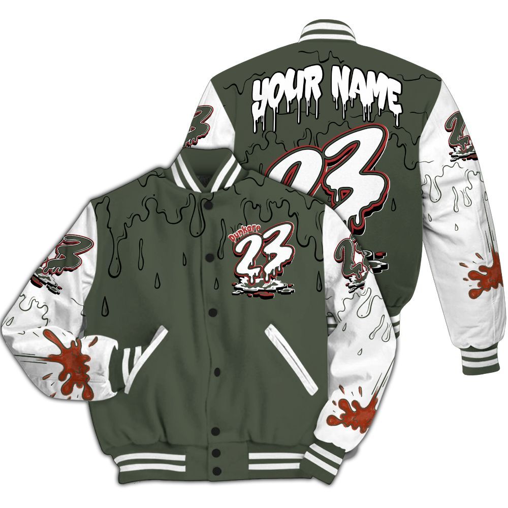 Varsity Jacket To Match Air Force 1 Low Year Of The Snake Varsity Jacket, Custom Name 23 Drip All Over Print