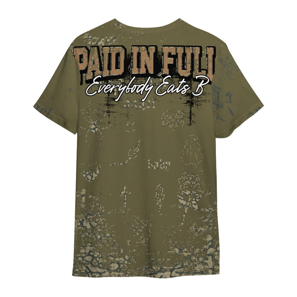 Shirt To Match Retro Family Affair 3s - Paid In Full Money Street Graphic All Over Print
