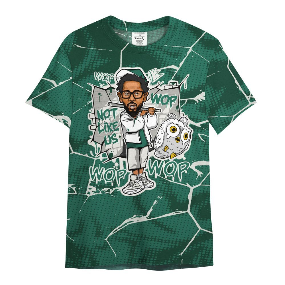 Shirt To Match Oxidized Green 4s - None Like ComptonCity Graphic Crack All Over Print