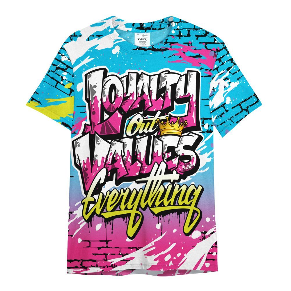 Shirt To Match Tokyo Nights Stewie 3s - Values Of Loyalty Drip All Over Print